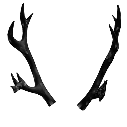 Black Sparkle Antlers