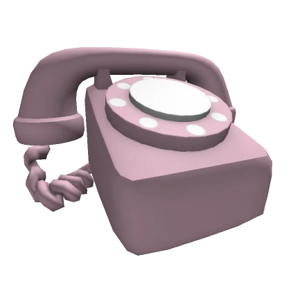 Pink Rotary Phone Head