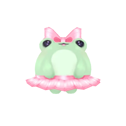 Pink Ballerina Frog Plushie