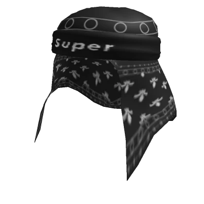 Bandana w/ Headband Black