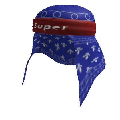 Bandana w/ Headband Blue