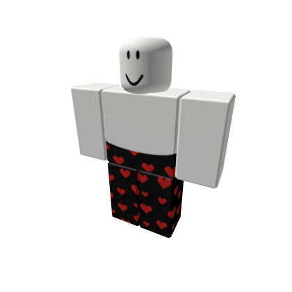 black heart matching valentines pants
