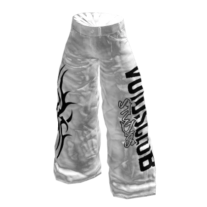 Y2K Pants Baggy Jeans White Voidsclub