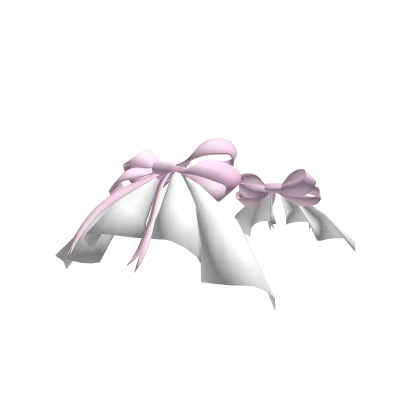 Hip ruffled bows in pink