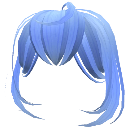 Loose Anime Messy Curtain Bangs in SoftBlue