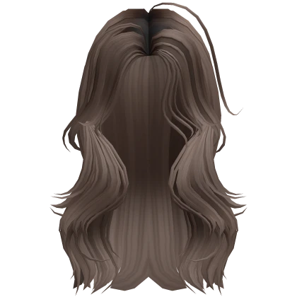 ♡ long layered wavy hair (brown)