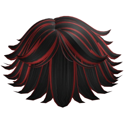 Boy's Red and Black Messy Hair