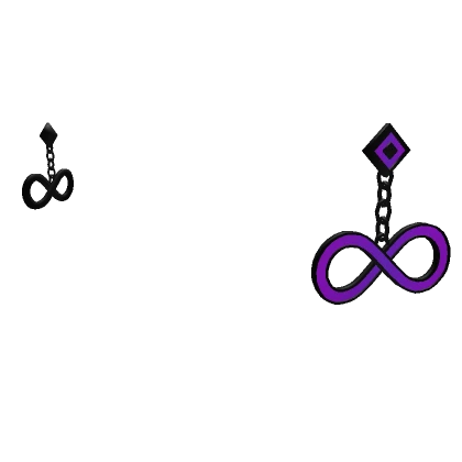 Purple Infinity Earrings