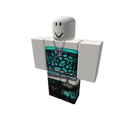 Scene blue emo mcbling fur rawr myxspace y2k fit
