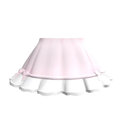 ୨୧: kawaii maid skirt with bows 3.0 pink