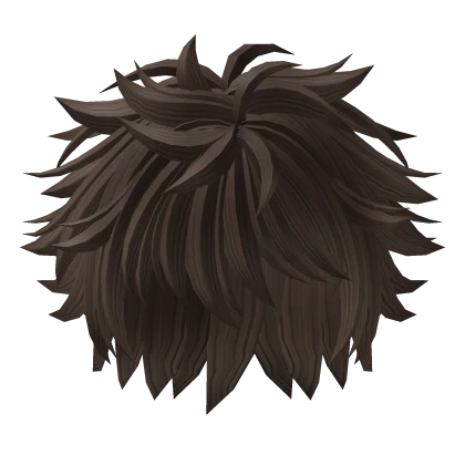 Messy Anime Emo Wolf Cut Boy Hair in Brown