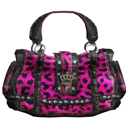 Vintage Harajuku 2000 Gyaru Icon Bag Scene Leopard