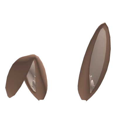 Light Brown Half Fold Rabbit Bunny Ears