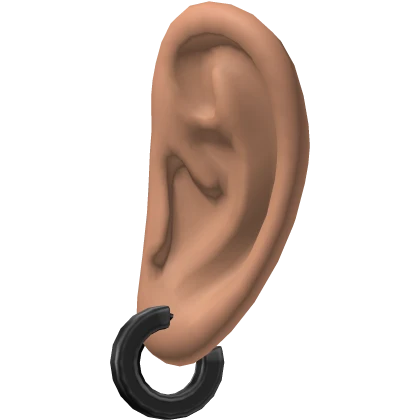 Ears w/ Black Hoops Earrings