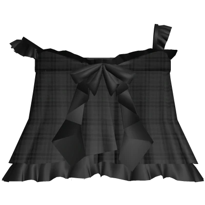 🤍 pretty gothic doll ruffle dress black plaid