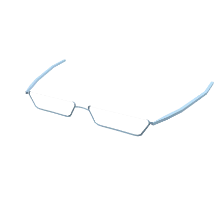 Low Frame Glasses Baby Blue