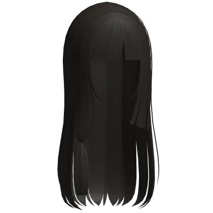 long emo doll hair with little tie in brown