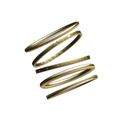 Gold Bracelets Left