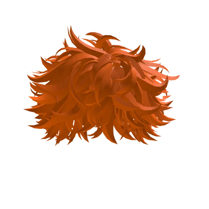 Neon Orange Messy Soft Hair