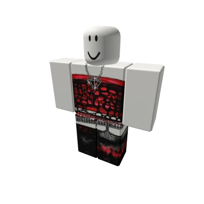 Scene red emo mcbling fur rawr myxspace y2k fit XD