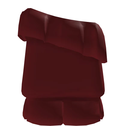 [Left] Red R6 1.0 Ruffle Cold Shoulder Sleeve