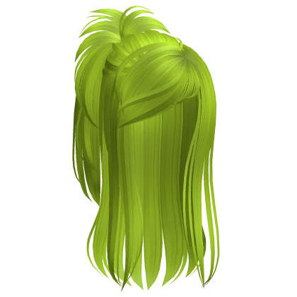 Scene Gyaru Fluffy Ponytail (Lime Green)