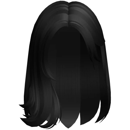 Preppy Swept Back Wavy Hair in Black