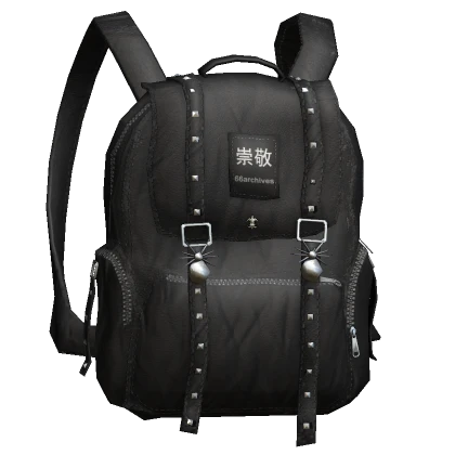 Black Vintage Backpack [3.0]