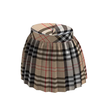 School aesthetic beige skirt