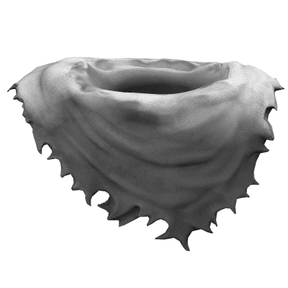 [1.0] Ripped White Grunge Scarf 