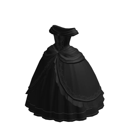 ♾️ Black victorian highness ballgown