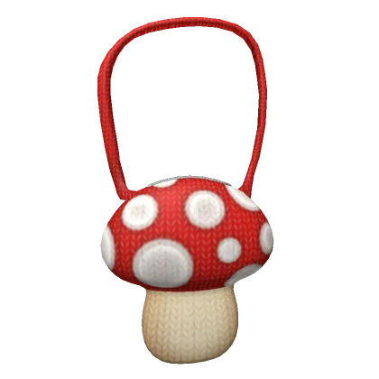 Knit Mushroom Bag - 3.0 red