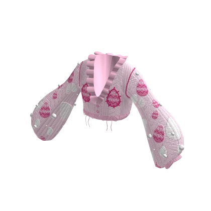 Cute Pink Easter Cardigan