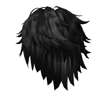 Anime Style Emo Scene Boy Hair in Black
