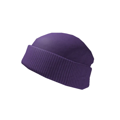 Cool Winter Beanie in Purple (Hair Compatible)