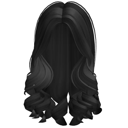 Girly Curled Cute Hair (Black)