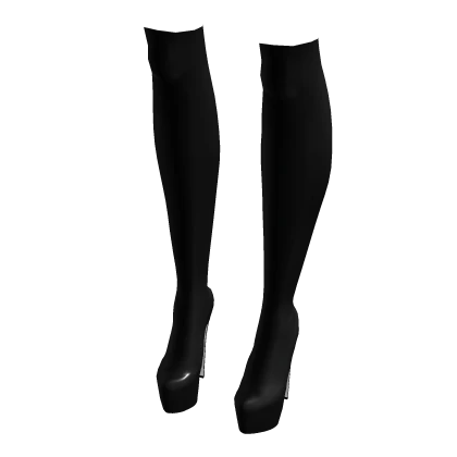 Y2K ☆ thigh high platform stiletto heel boots