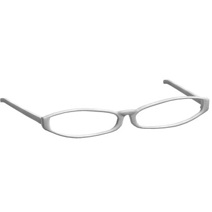 Y2K Office Siren Nerd Glasses in White