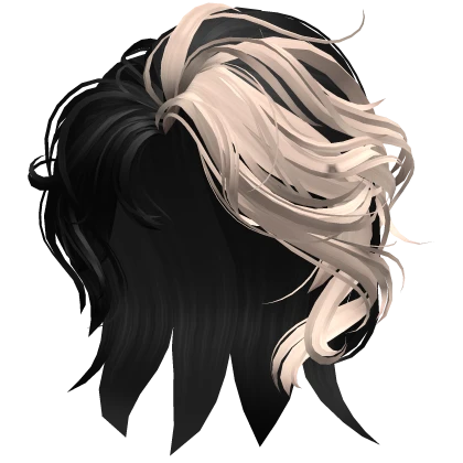 Side Swept Layered Hair (Black & Blonde)