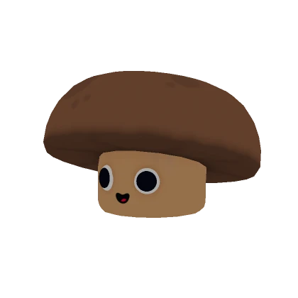 Happy Brown Mushroom Head