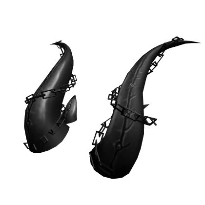 Dark Black Pwnage Horns