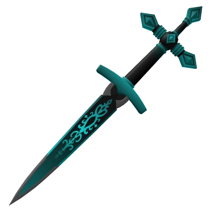 Aqua Engraved Ritual Sword
