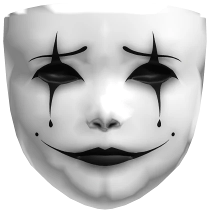 black clown mask