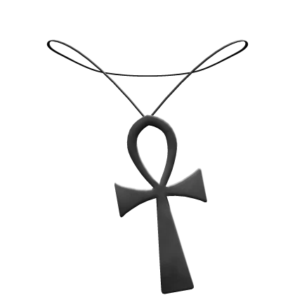 Y2K Silver Ankh Necklace 3.0