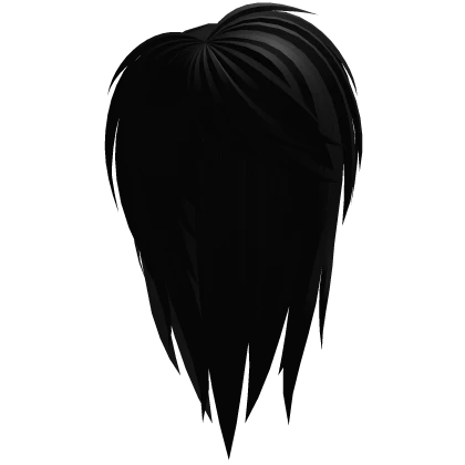 black messy layered scene emo hair