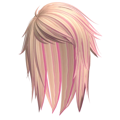 Emo Hair in Blond and Pink