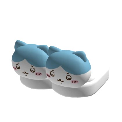  𖹭 : kawaii blue chiikawa hachiware slippers