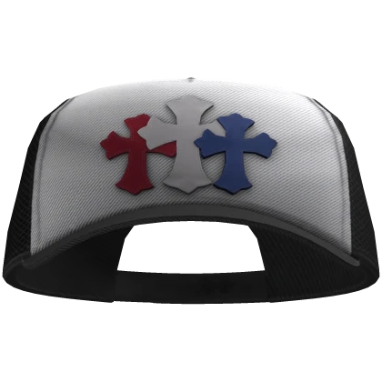 Chrome Hearts Cross Patch Trucker Hat | Forward