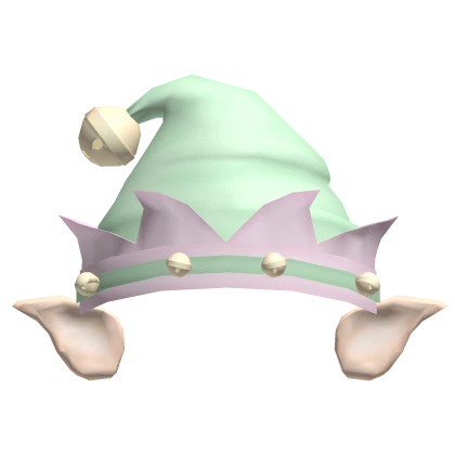 Cutest Christmas Elf Hat Pink and Green