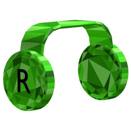 Green Sparkle Headphones